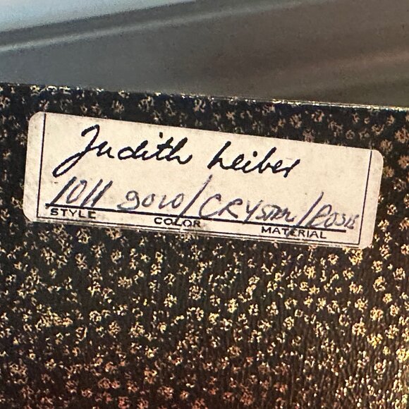 Vintage Judith Leiber, Swarovski Crystals Red Enamel, Gold Butterfly Brooch - Picture 8 of 9